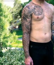 Geometry tattoo sleeve 